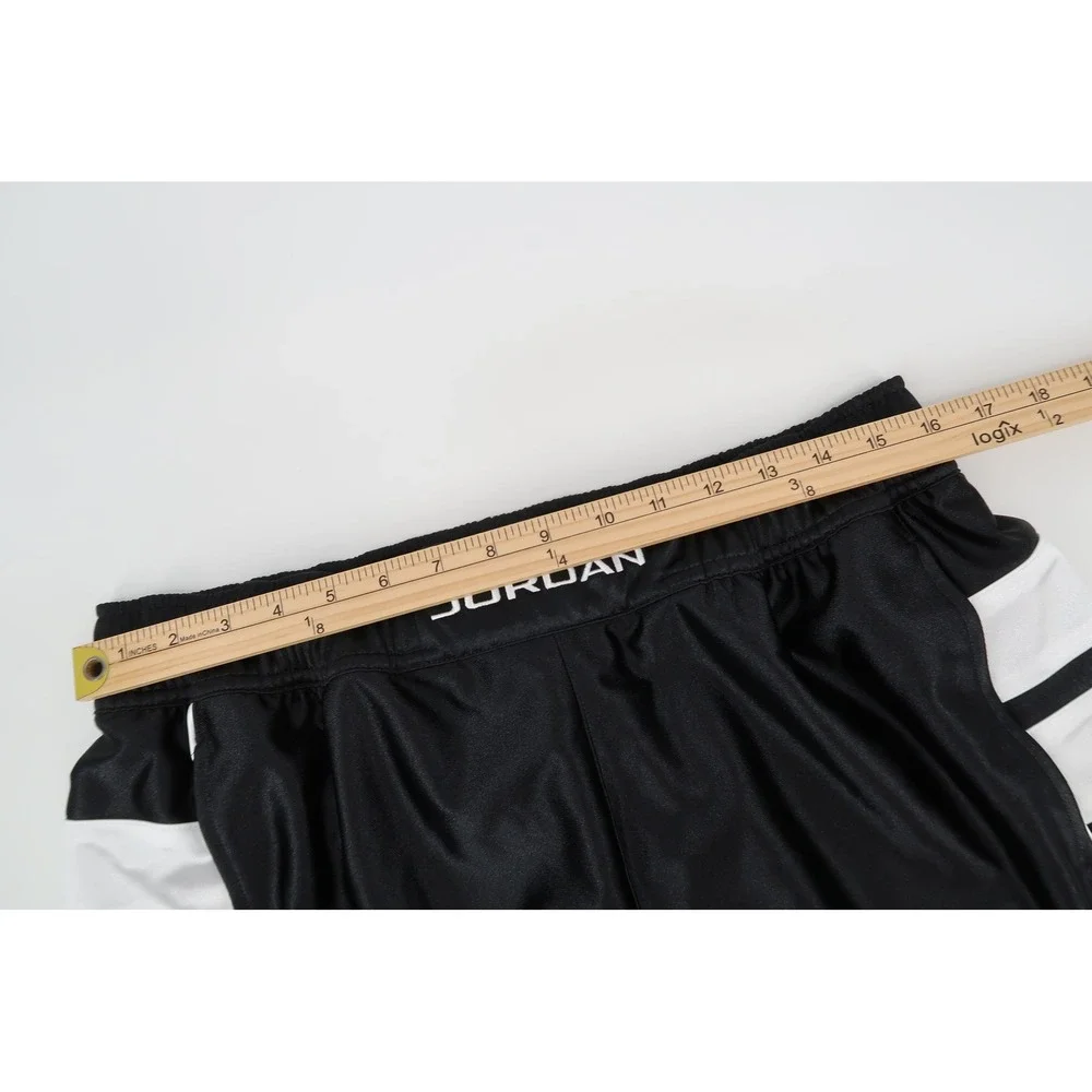 Jordan Cat Scratch Basketball Shorts Mens Medium Black White Jumpman HQ1208 NEW